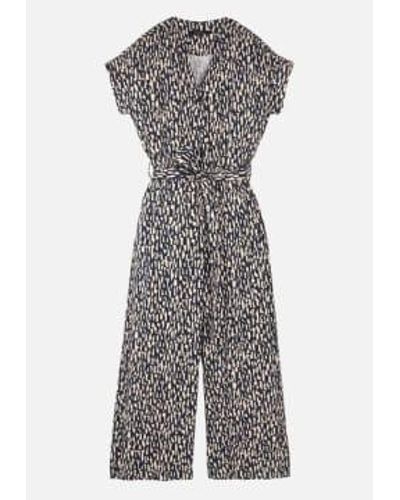 Recolution Dianella Snippets Dark Navy Jumpsuit Xs - Gray