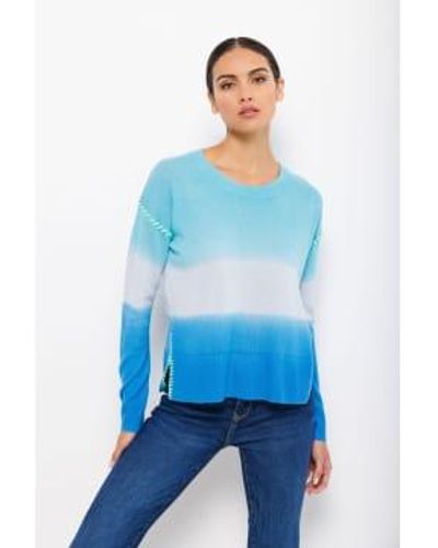 Lisa Todd Blues Color Me Happy Cashmere Sweater - Bleu