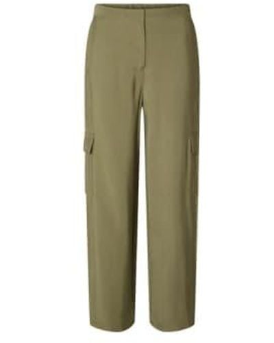 SELECTED Emberly Trousers S - Green