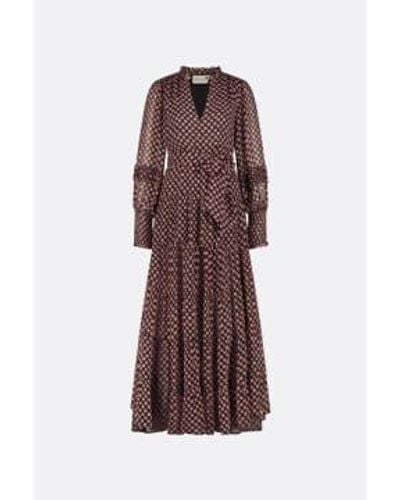 FABIENNE CHAPOT Betty Bloom Chichi Maxi Dress 10 / - Brown