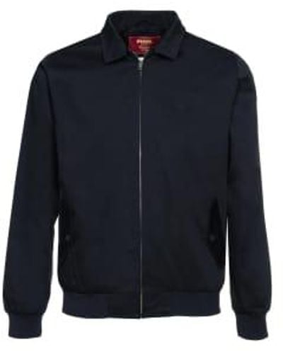 Merc London Harrington Cotton Jacket Navy S - Blue