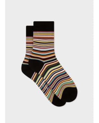 Paul Smith Multistripe Sock Multi - Nero