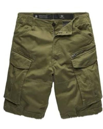 G-Star RAW Pantalones cortos cargo relajados con cremallera Rovic Salvia - Verde
