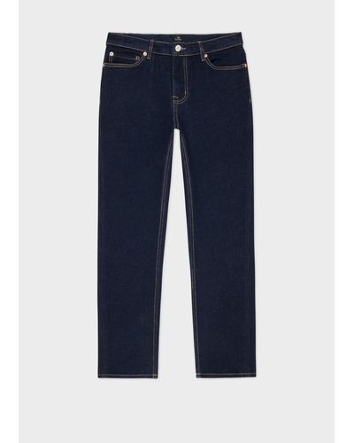 Paul Smith Wash Straight Fit Happy Jeans - Blue