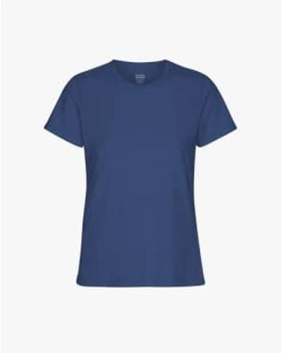 COLORFUL STANDARD T-shirt organique léger - Bleu