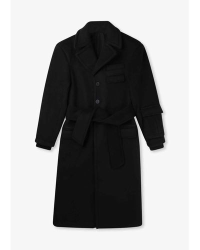 House Of Sunny S Accent Overcoat - Black
