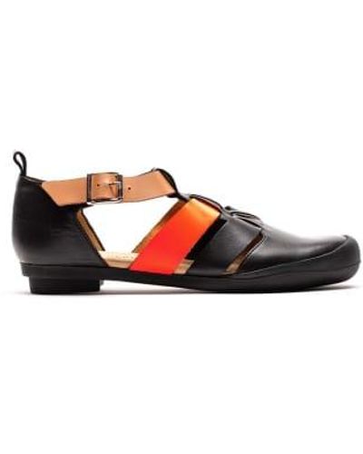 Tracey Neuls Mariner Or Leather Sandals - Rosso