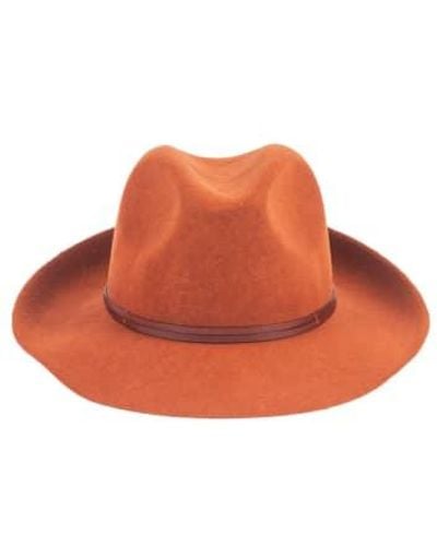 Travaux En Cours Felt Fedora Hat 56 - Brown