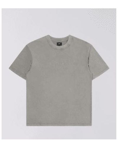 Edwin Ground Oversize T Shirt Brushed Nickel - Grigio