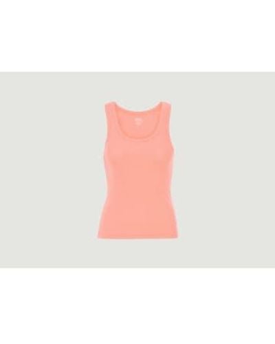 COLORFUL STANDARD Ribbed Tank Top In Organic Cotton 3 - Rosa