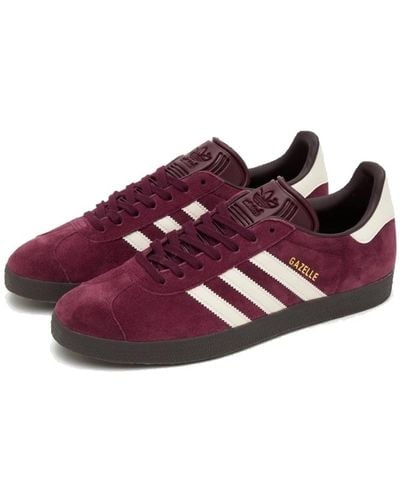 adidas Gazelle Maroon, Chalk White & Gum - Purple