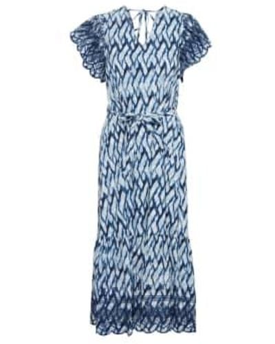 Atelier Rêve Nellio Dress-nellio Waterline Print-20120804 34(uk6-8) - Blue