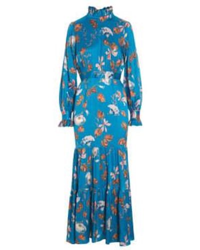 Dea Kudibal Bindweed Pampa Celestina Silk Dress Xs - Blue