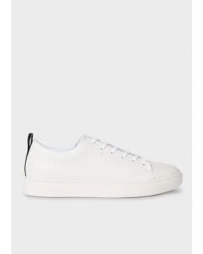 Paul Smith Lee Classic Leather Trainer - Bianco