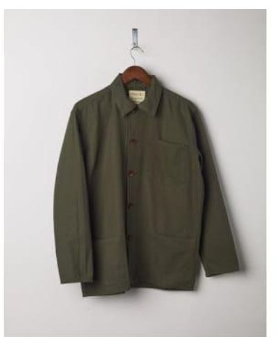 Uskees Organic Buttoned Overshirt Vine Extra Large - Green