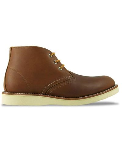 Red Wing 3140 Classic Leather Chukka Boot Oro Iginal Tan - Marrone