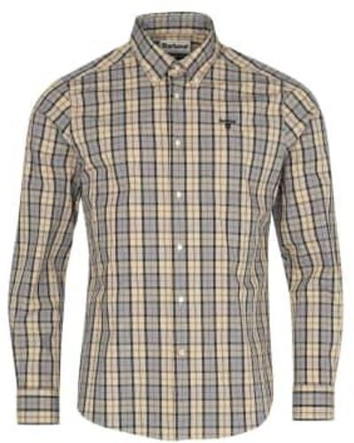 Barbour Tartan Moray Tailored Shirt Dess Tartan - Gray