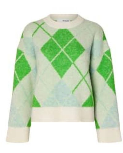 SELECTED Lipka Knit Xs - Green