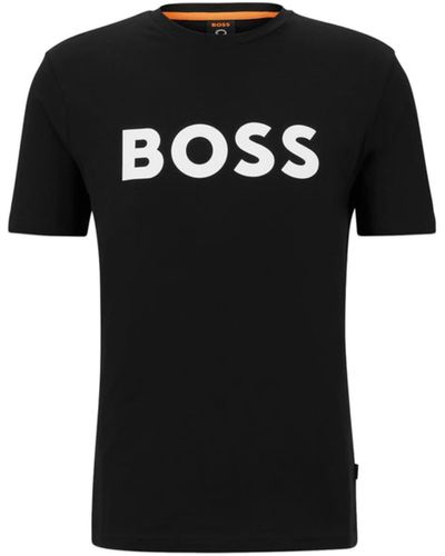 BOSS by HUGO BOSS Denken 1 Logo T -Shirt - Schwarz