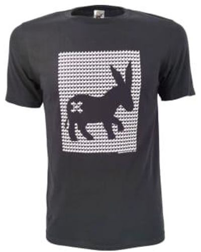 Sensa Cunisiun T-shirt-muster-logo uomo schwarz