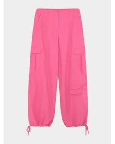 2nd Day Edition George Cargo Trousers Coral Blush - Pink