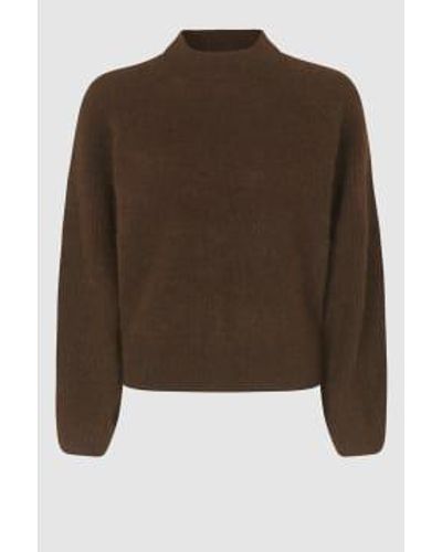 Second Female Mole New O Neck Brookline Knitted Jumper S - Brown