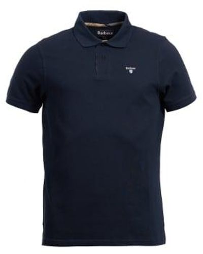 Barbour Tartan Pique Polo Shirt New - Blu