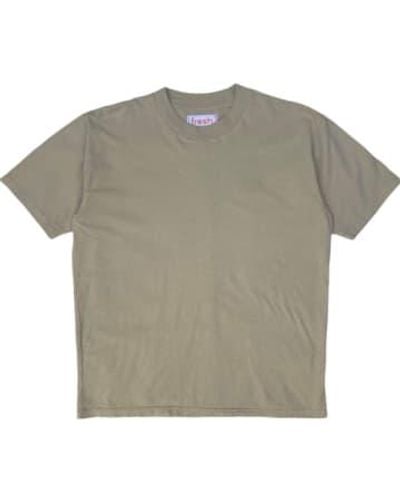 Fresh T-shirt en coton maximal dans le sable - Gris