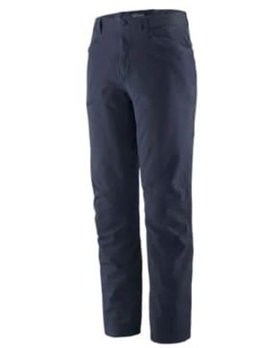 Patagonia Pantalones venga rock regular smolr - Azul