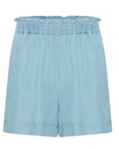 B.Young Shorts 4 en denim azul claro