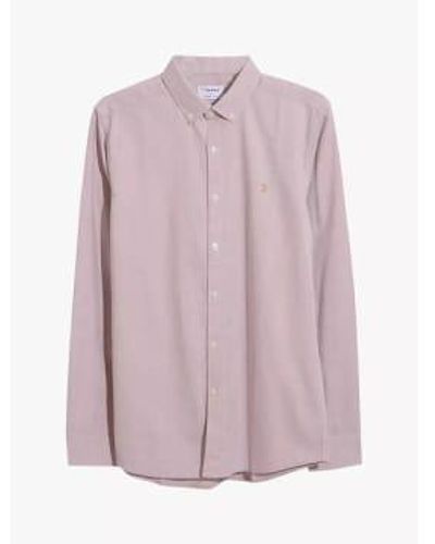 Farah Steen Organic Cotton Long Sleeve Shirt Dark - Viola