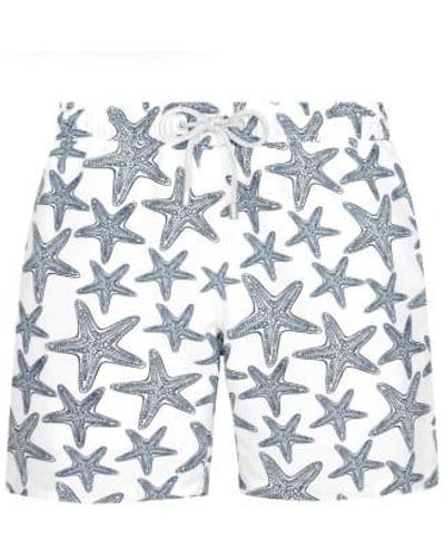 BLUEMINT Pantalones cortos natación blanco marine star - Azul