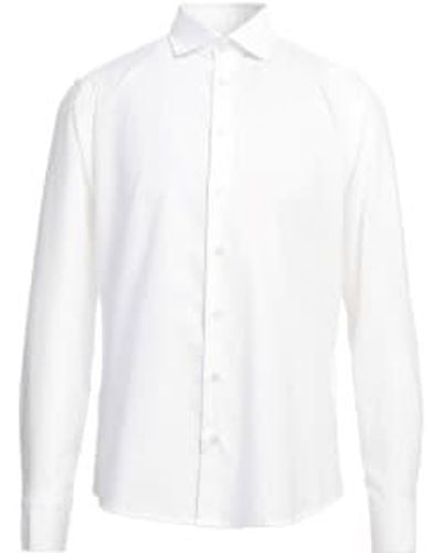 BASTONCINO Oxford Wash Men Wash Shirt - Blanc