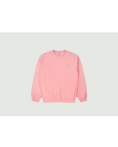 M.C. OVERALLS Logo Sweatshirt Xs - Pink