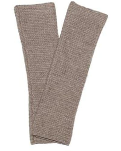 Cashmere Fashion Engage Cashmere Arm Warmers Hand Warmers - Brown