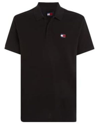 Tommy Hilfiger Tommy Jeans Regular Badge Polo - Black