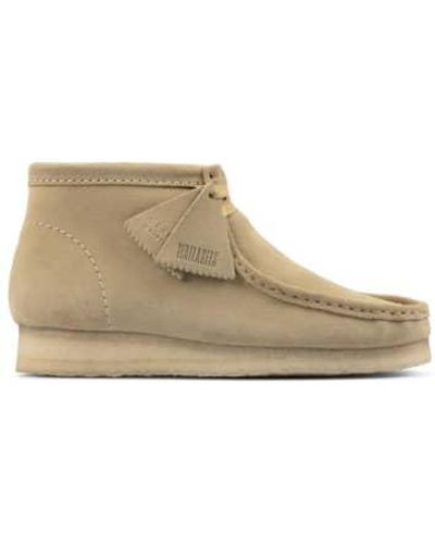 Clarks Wallabee Boot Ahorn Wildleder - Natur