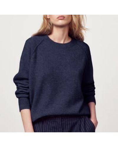 Hartford Blue Alpaca Wool Sweater 2
