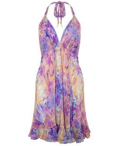 Sophia Alexia Mini Desert Breeze Ibiza Dress One Size - Purple