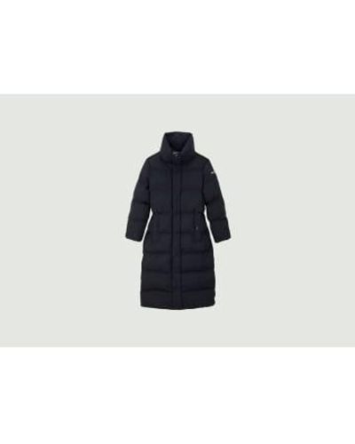 Aigle Long Waterproof Down Jacket - Blue