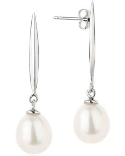 Claudia Bradby Coco Epee Pearl Drops Plated / - White