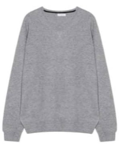 Engage Cashmere V Sweater - Gray