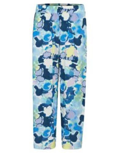 B.Young Byoung Mjoella Crop Pants 2 In Angel Watercolor Mix - Blu