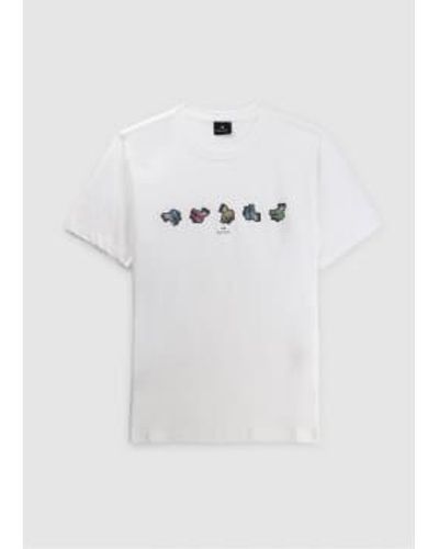 Paul Smith T-shirt coupe classique à motif zèbre en blanc