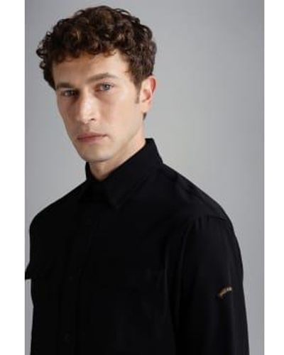 Paul & Shark Subshirt nylon hombres - Negro