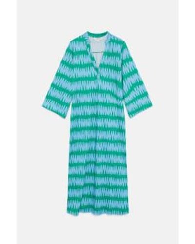 Compañía Fantástica Summer Vibes Striped Tunic Dress 42C11900 - Blu