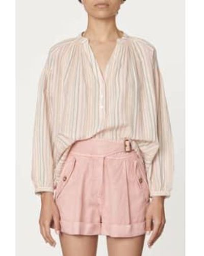 Vanessa Bruno Nipoa Pastel Stripe Blouse - Pink