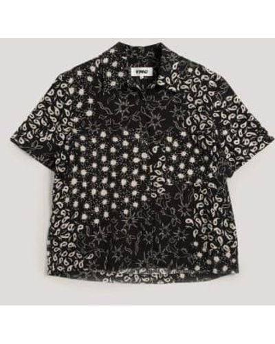 YMC Vegas Short Sleeve Shirt Multi Xs - Black