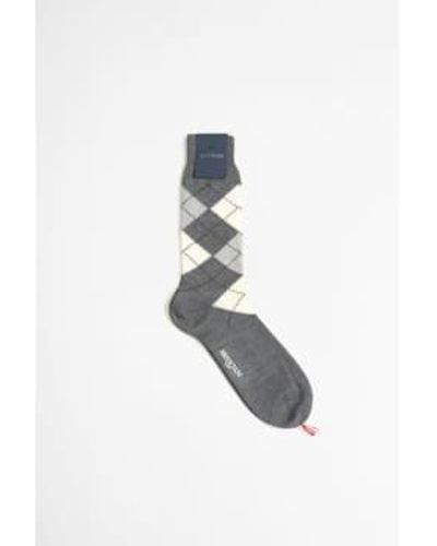 Bresciani Blend Short Socks Grigiomulticolor - Multicolore