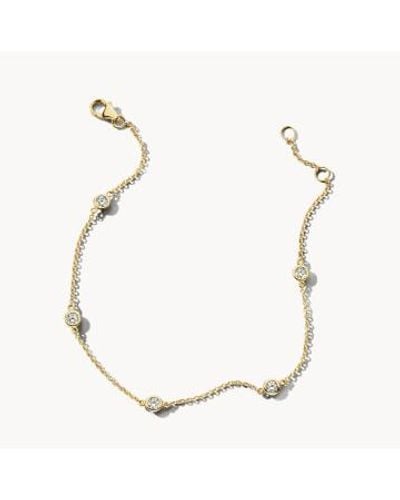 Blush Lingerie 14k Gold & Zirconia Bracelet - Metallic